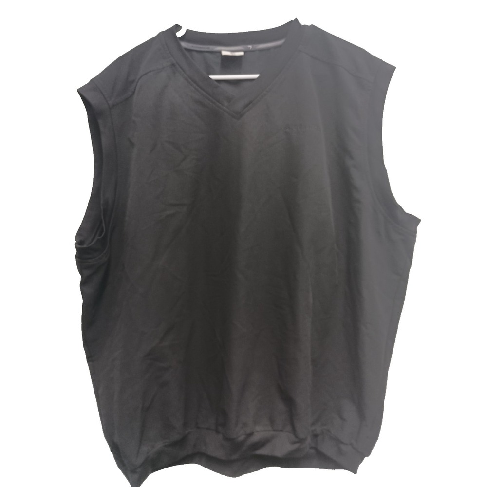 Columbia Mens Windbreaker Vest Size Large Black Golf Outdoor Nylon Pullover